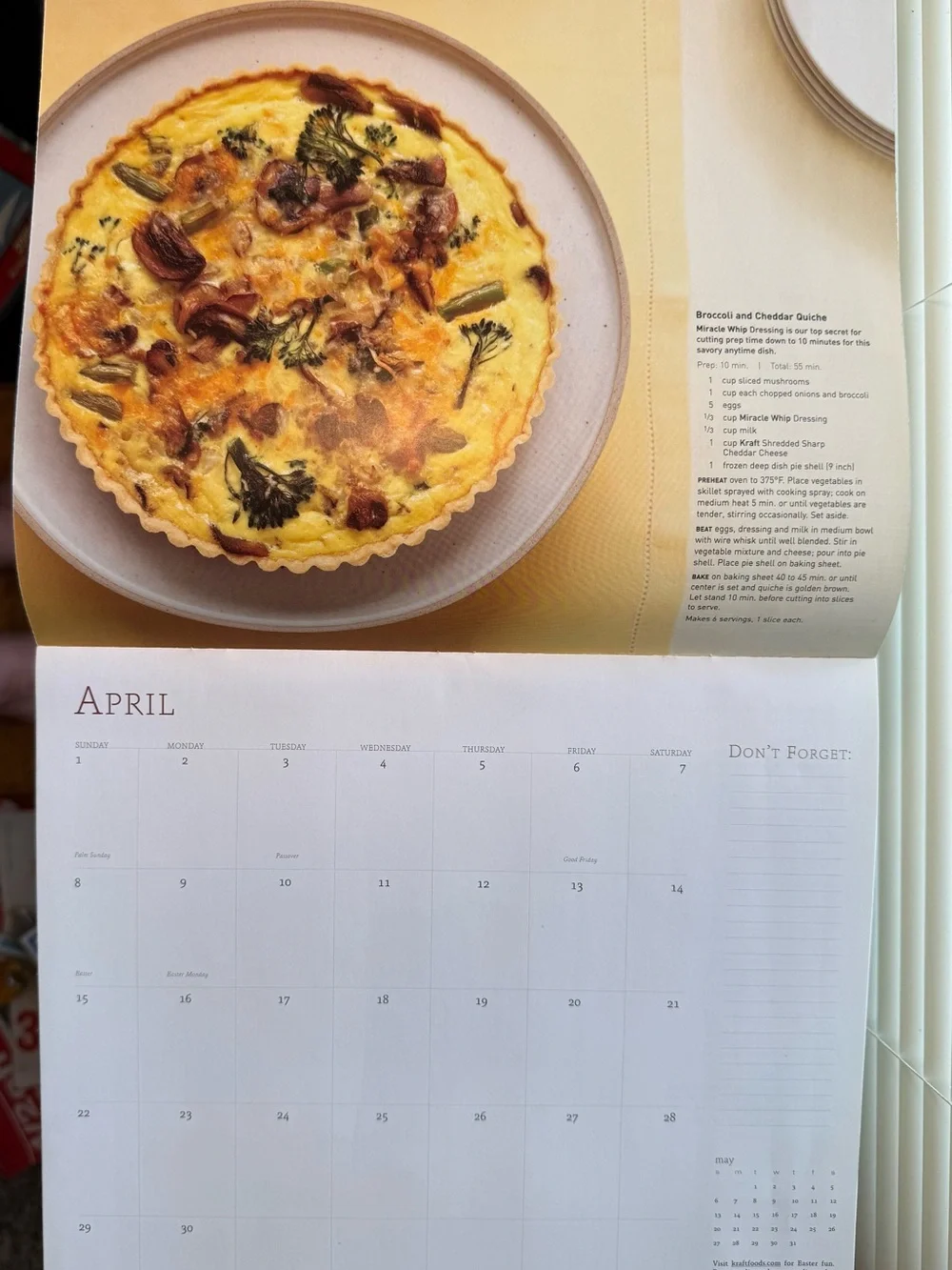 Kraft Kitchens 2007 Calendar Deliciously Simple Everyday Greetings/ Used